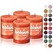 BOLSIUS 4 Pack Orange Rustic Pillar Candles - 2.75 X 3.25 Inches - Premium European Quality - Natural Eco-Friendly - Image 2