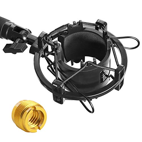 YOUSHARES AT2020 Shock Mount Microphone Shock Mount Reduces Vibration Noise for Audio Technica AT2020 AT2035 ATR2500 Condenser Mic - Image 1