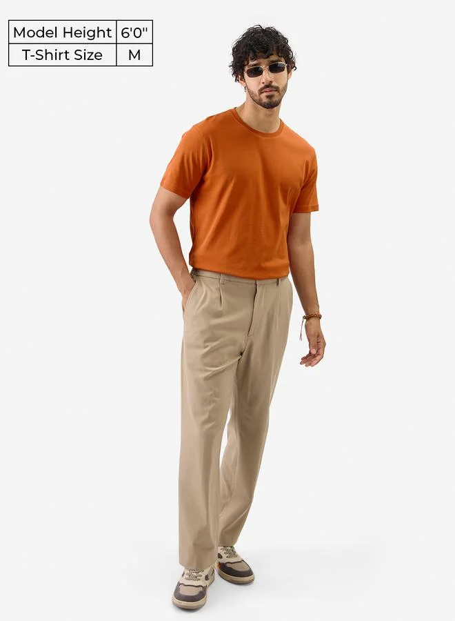 ذا سوليد ستور تيشيرت انترلوك سادة بأكمام قصيرة