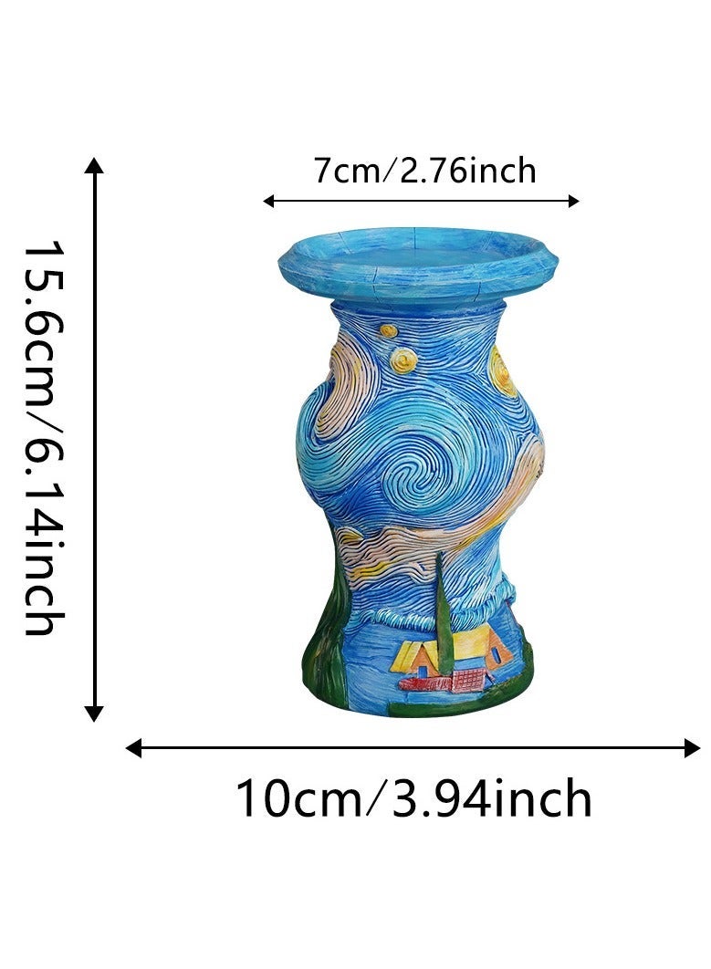 general Starry Sky Candle Holder Romantic Candlestick Home Decor Ornament for Living Room Bedroom Table Desktop Decoration - Image 3