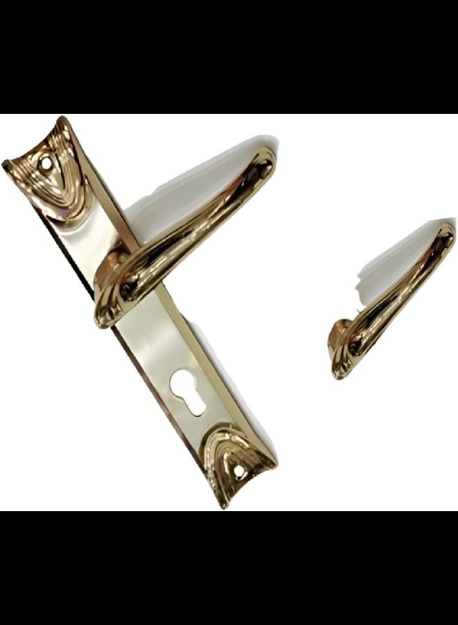 ABBASALI wooden Door handle for Entrance And Interior Doors - Almira Plate model (Chrome)