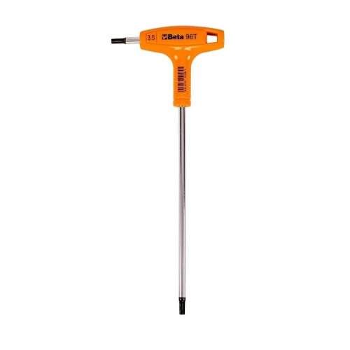 Beta 96T Metric T-Handle Hex Key Wrench 3.5mm | High Torque Ergonomic Allen Wrench with Dual Hex Tips | Drop Prevention Hole | Industrial Strength | Made in Italy - Image 1