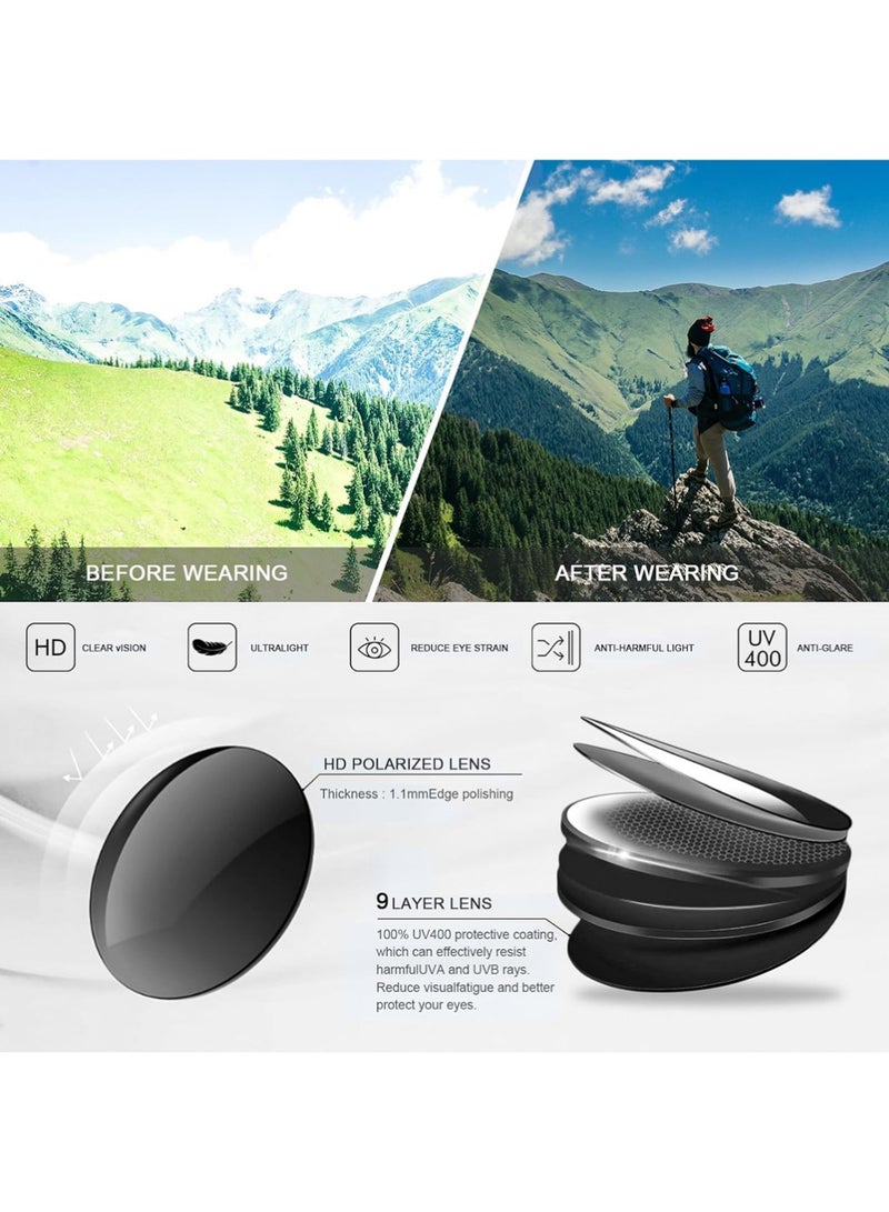 يوجي 3 جهاز كمبيوتر شخصي الرياضة في الهواء الطلق حماية الأشعة فوق البنفسجية نصف إطار نظارات شمسية - Image 5