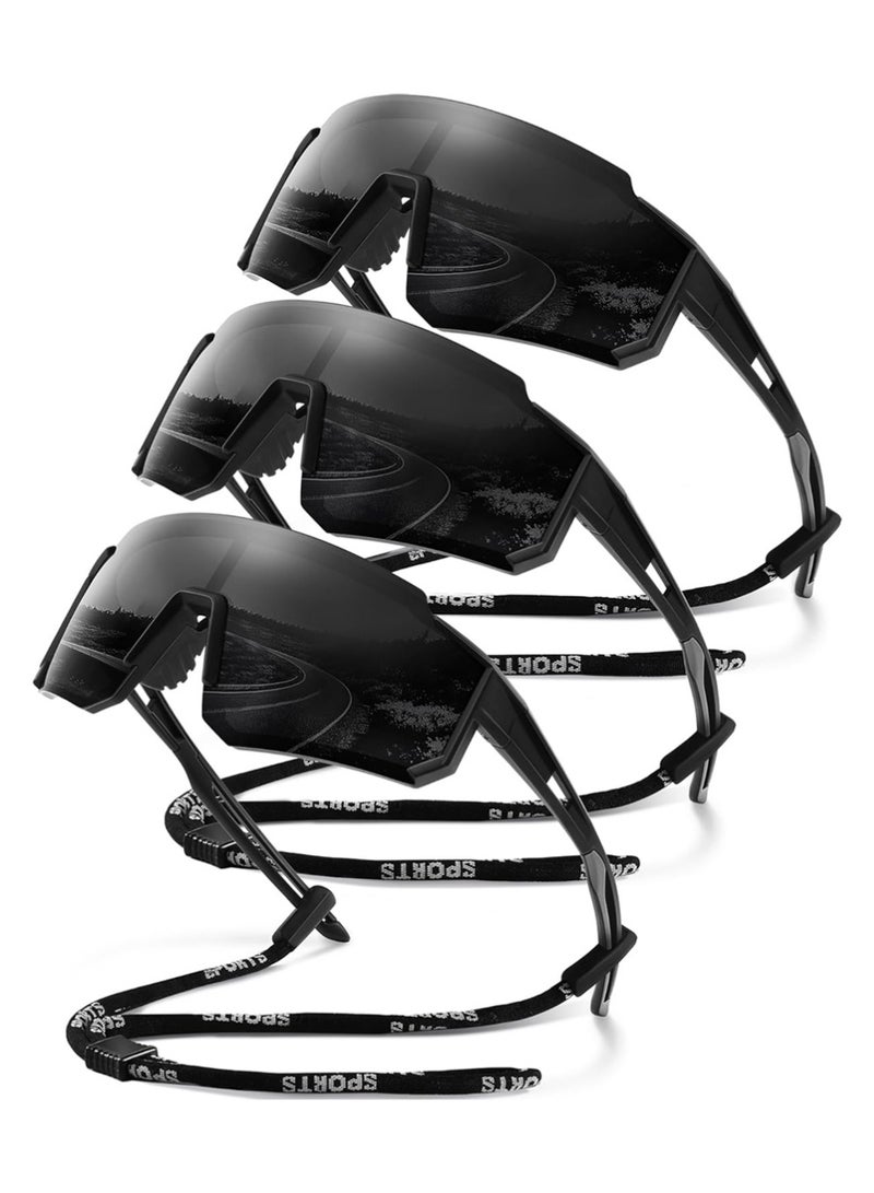 يوجي 3 جهاز كمبيوتر شخصي الرياضة في الهواء الطلق حماية الأشعة فوق البنفسجية نصف إطار نظارات شمسية - Image 1