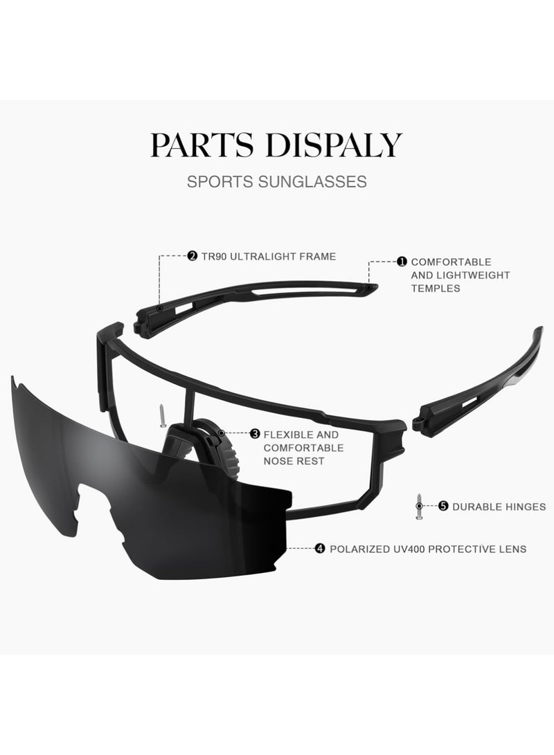يوجي 3 جهاز كمبيوتر شخصي الرياضة في الهواء الطلق حماية الأشعة فوق البنفسجية نصف إطار نظارات شمسية - Image 4