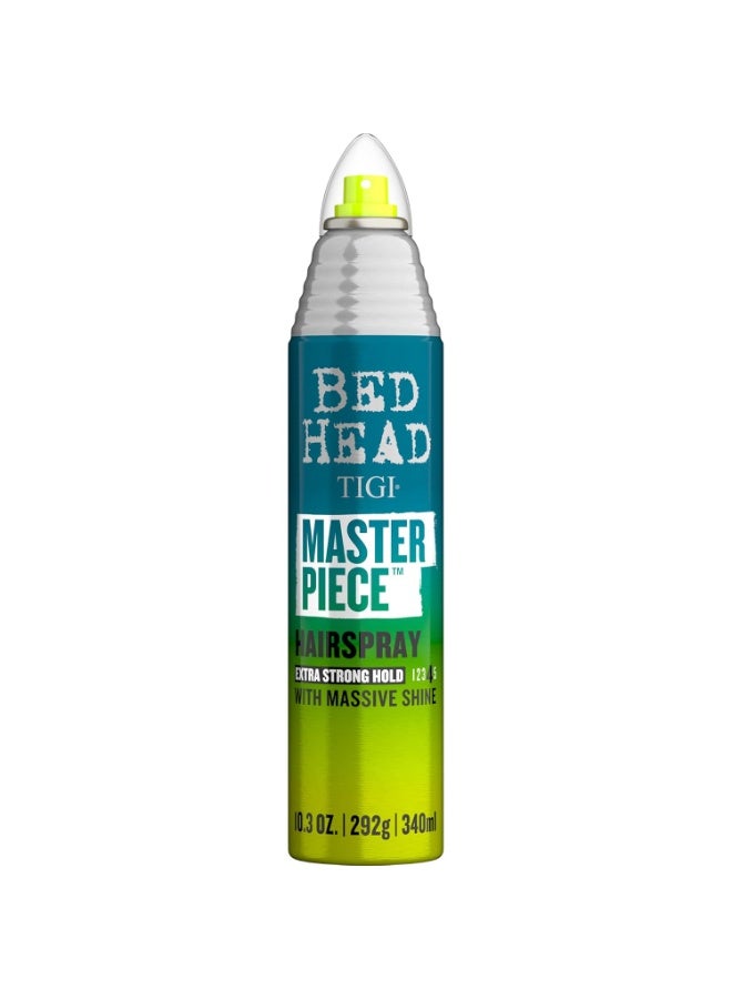 TIGI Bed Head Frizz Control Hair Spray, Masterpiece Extra Hold Hair Care Spray for Shiny and Glossy Hair, 10.3 oz - Image 1