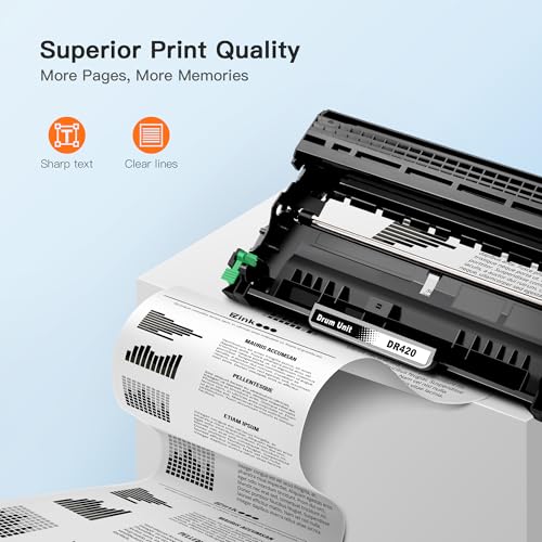 E-Z Ink Compatible Drum Unit (Not Toner) Replacement for Brother DR420 DR 420 High Yield for use with HL-2270DW HL-2280DW HL-2230 HL-2240 HL-2240D MFC-7860DW MFC-7360N DCP-7065DN (1 Drum Unit) - Image 3