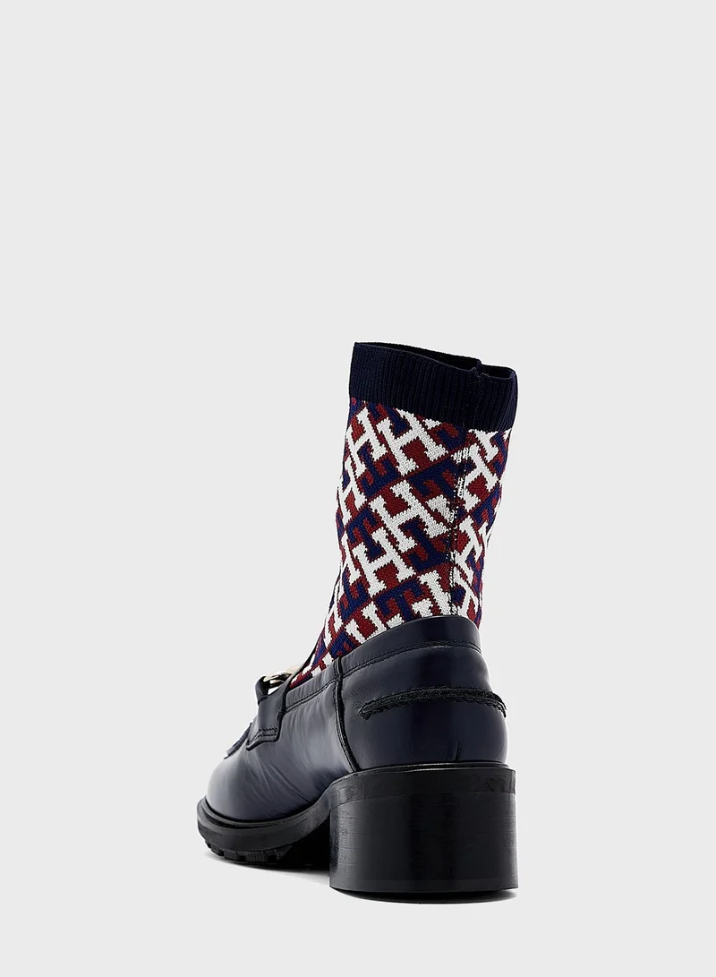 TOMMY HILFIGER Monogram Detail Boots
