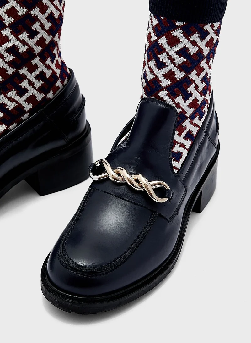 TOMMY HILFIGER Monogram Detail Boots