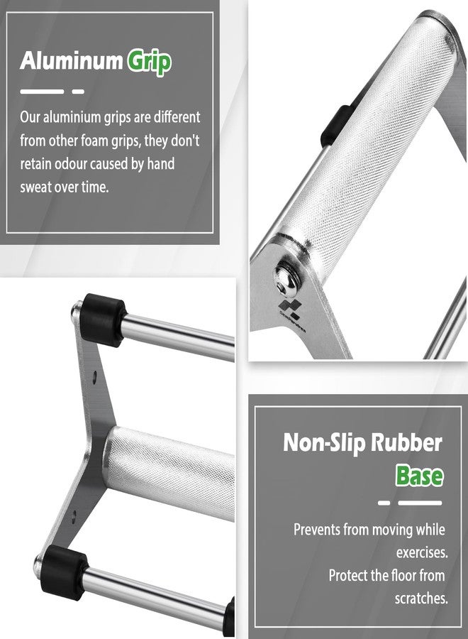 Semperviren Push Up Stand, Pushup Handles for Strength Training, Heavy-duty Stainless Steel Bars Gym Exercise Equipment, 500lbs 1 Pair - Image 5