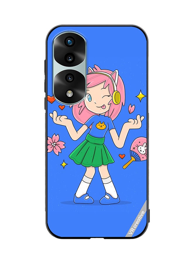 VR CREATIVE Protective Case Cover For Honor 70 Pro plus Hand Drawn Otaku Vector Design Multicolour - Image 1