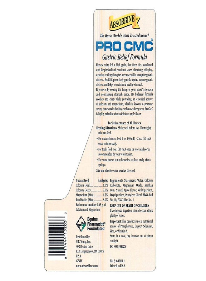Absorbine PRO CMC Gastric Relief Supplement Solution, 64oz - Image 2