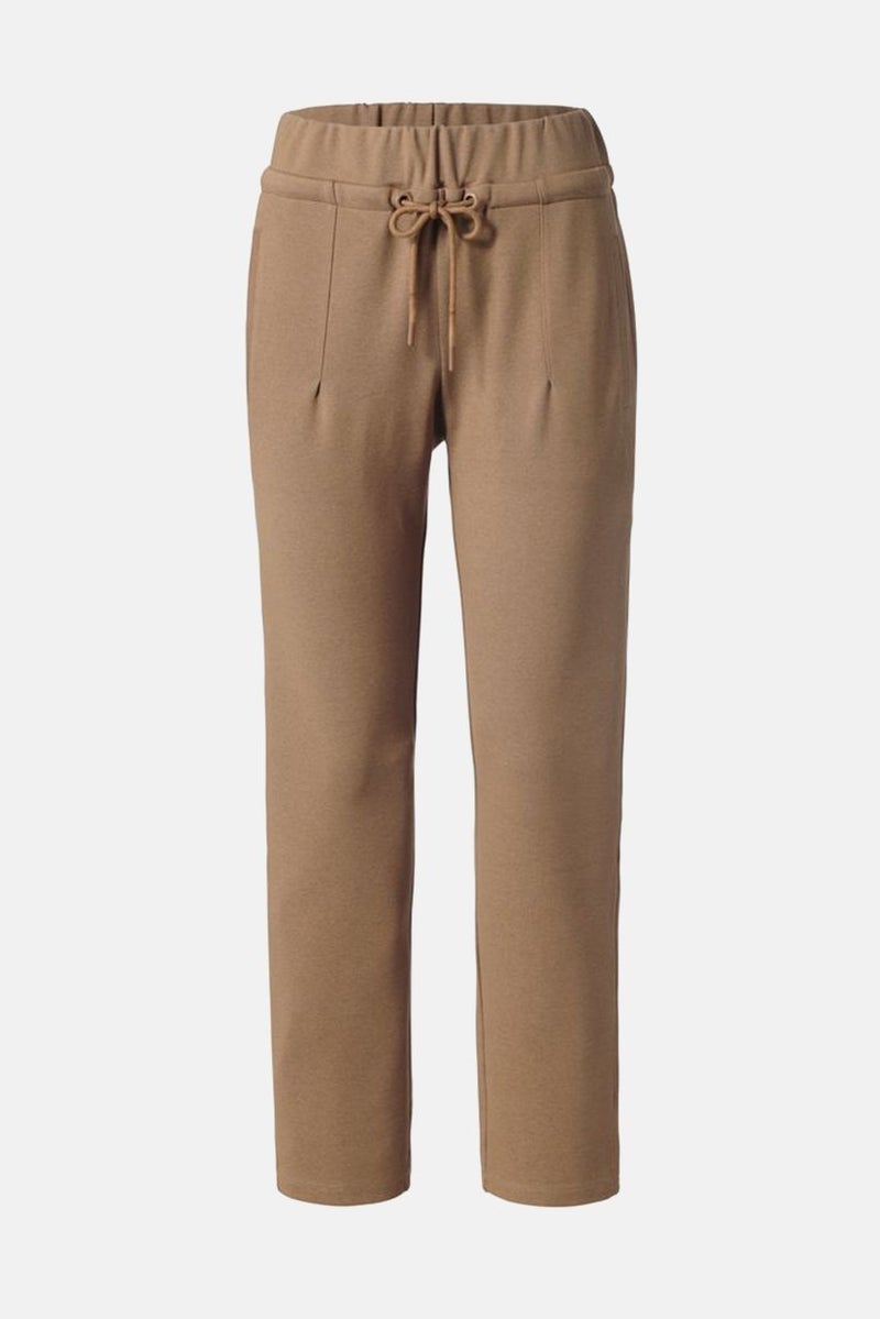Tchibo Women Plain Straight Leg Pants, Brown - Image 3