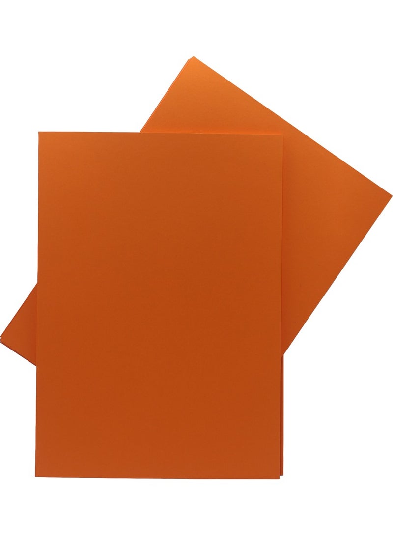 firstnock Orange Color Paper A4, 250GSM,  20 Sheets  - Image 2