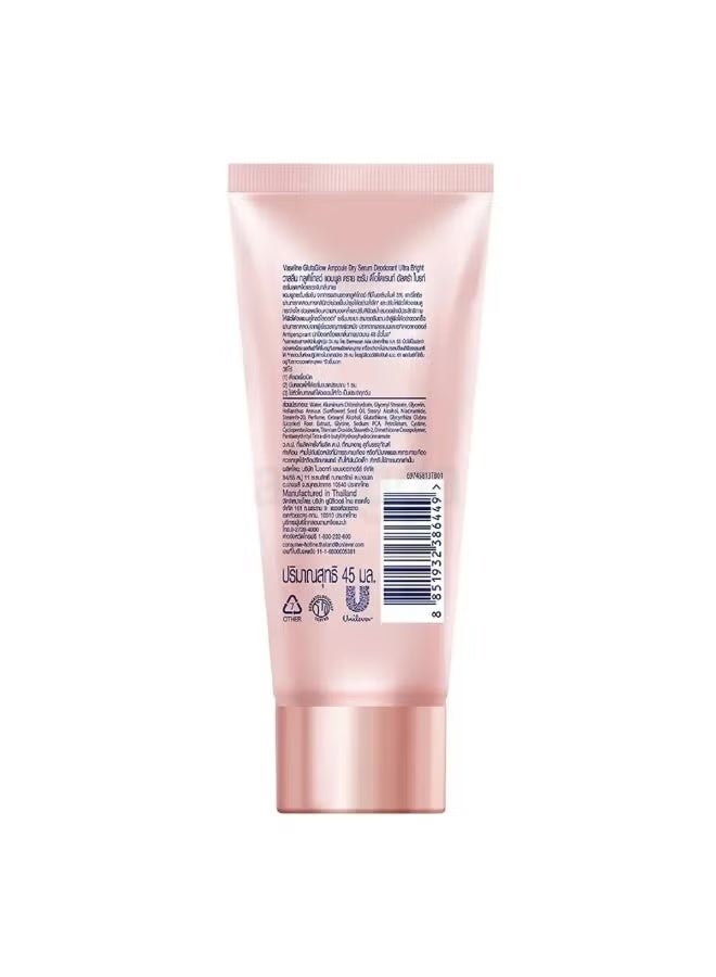 Vaseline GlutaGlow Ampoule Dry Serum Deodorant – 3% Niacinamide + Licorice, Ultra Bright – 45ml - Image 3