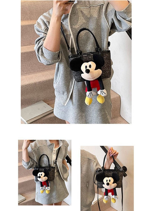 JCB CHIC حقيبة ميكي بوكيت من تصميم مصمم، حقيبة كتف متعددة الوظائف، حقيبة يد كلاسيكية للاستخدام اليومي للسفر في الهواء الطلق وحقيبة ظهر وهدية عيد ميلاد للأطفال - Image 4