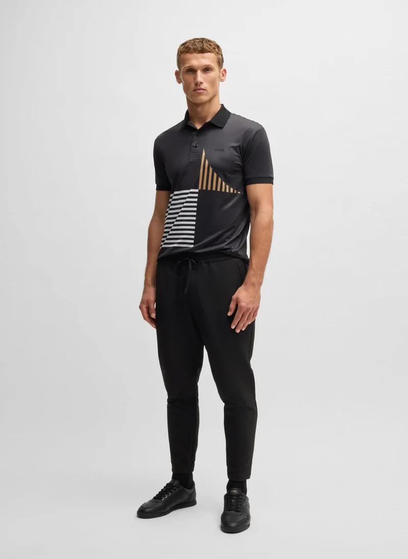 بوس Tapered-fit trousers in water-repellent stretch fabric