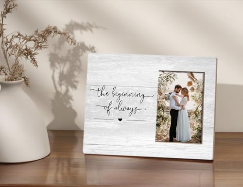 Orchroma Engagement Picture FrameEngagement Gifts for CouplesWedding Picture FrameWedding Gifts for Newly Engaged Best Friendsthe Beginning of Always 4x6 Photo Frame - Image 3