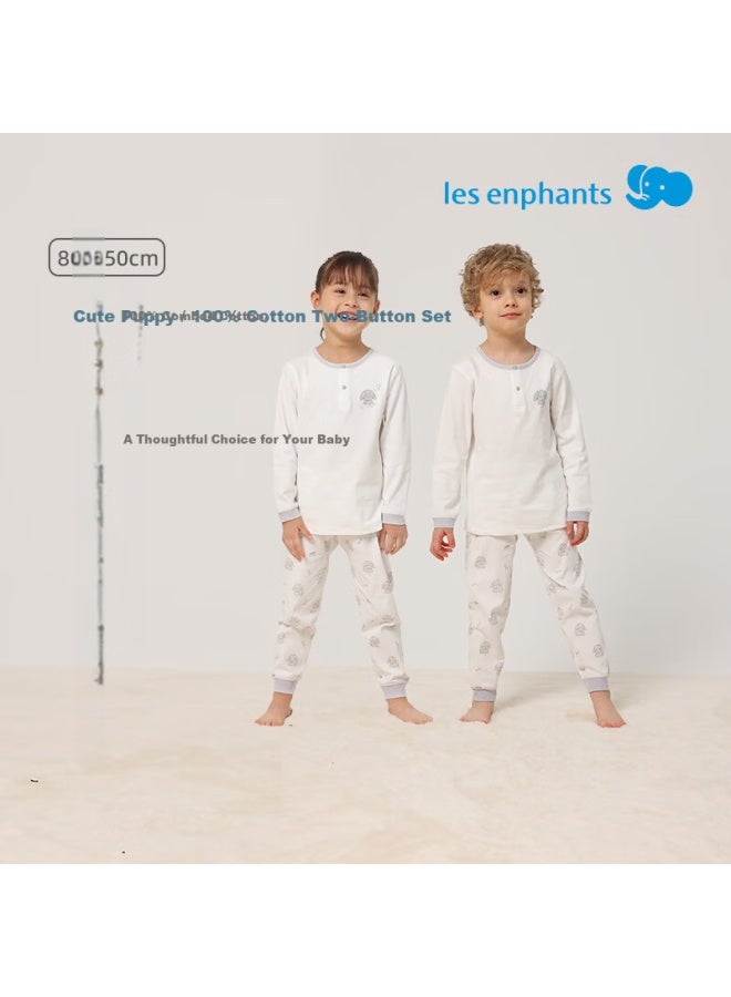 Les enphants Li Ying Fang Children's Pajamas And Underwear Set Autumn Clothes And Pants Set Two-on 130 CM - Image 1