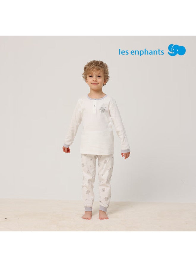 Les enphants Li Ying Fang Children's Pajamas And Underwear Set Autumn Clothes And Pants Set Two-on 130 CM - Image 3