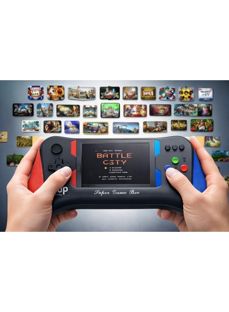 X7M OH YOUTH 500-in-1 Handheld Game Console – 3.5-Inch Color Screen, Dual Player Support, TV Connection, Rechargeable Retro Gaming Console - Image 1