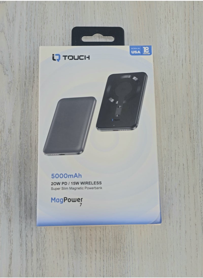 IQ TOUCH IQ Touch 5000mAH 20W PD/ 15W Wireless Super Slim Magnetic Power Bank  - Image 2