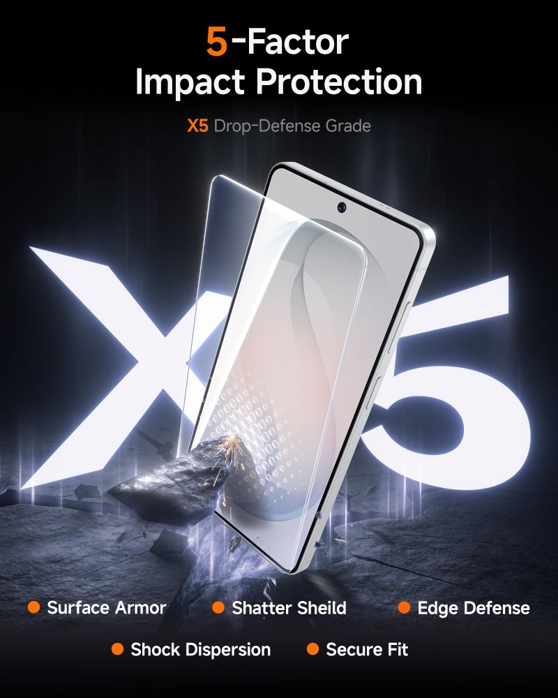 SMARTDEVIL 3 Pack for Samsung Galaxy S26 Screen Protector, Finger Print Reader Compatible, Fast & Easy Installation, Clear 9H Tempered Glass Film, Alignment Frame [Dust-Free & Bubble-Free] - Image 3
