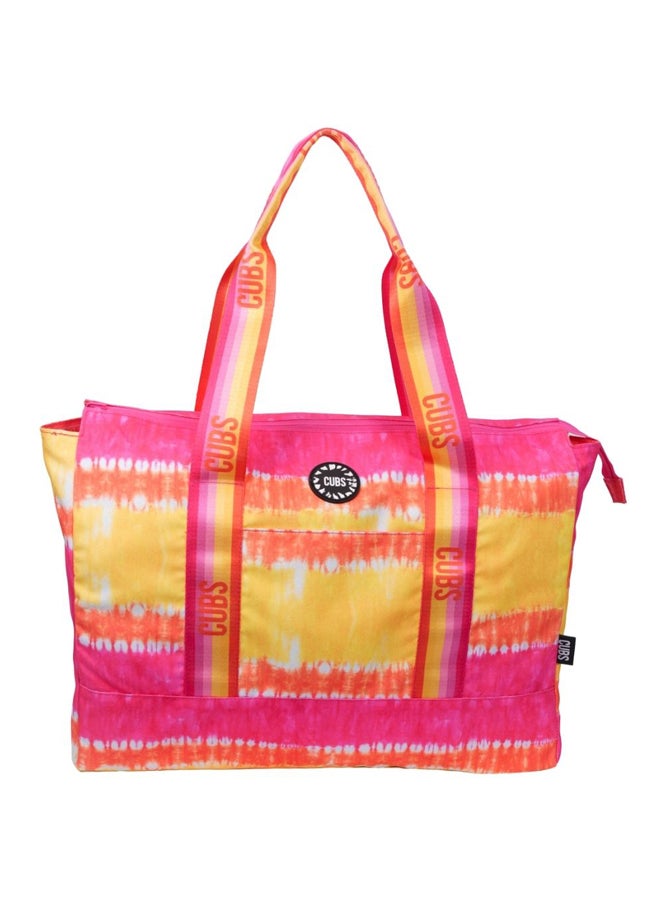 CUBS - Double Face Tote Bag Multicolor Large Girls who love Fuchia - Image 1