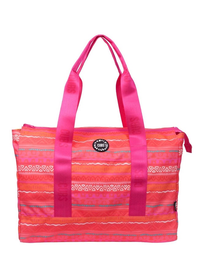 CUBS - Double Face Tote Bag Multicolor Large Girls who love Fuchia - Image 1