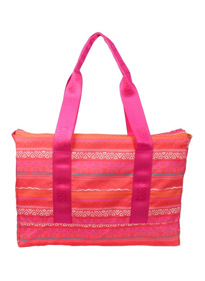CUBS - Double Face Tote Bag Multicolor Large Girls who love Fuchia - Image 1