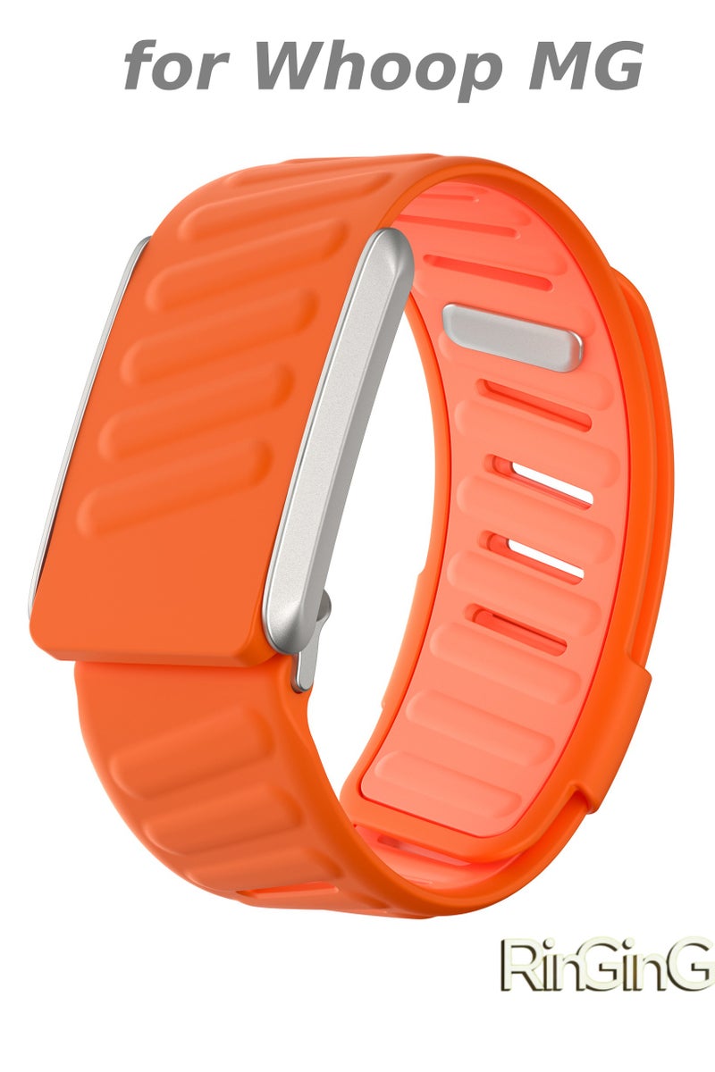 رِينْجِنْج متوافق مع Whoop Bandمعصم بديل من السيليكون  فائق النعومة مقاوم للماء والعرق ، Whoop Strap MGناعم الملمس وسيليكون مرن ، جودة ممتازة ، مريح - Image 1