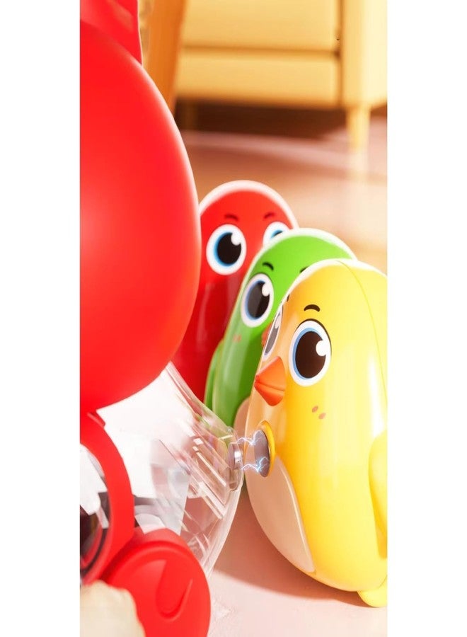 ADEMNEX Chicken Toy for Kids, Magnetic Hen with Chick, Wind-up Crawling Duck, Cute Walking Chicken Toy, Toddler Spring, Baby Crawling for Boys and Girls, Animal Wind up Toy Set (Multicolor) - Image 4