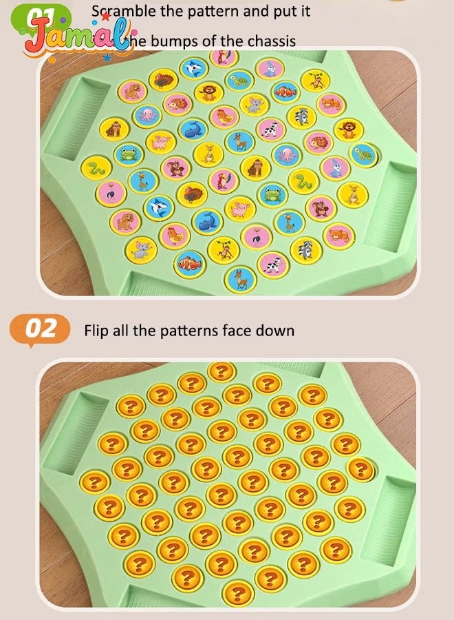 Jamal Match the pieces with the toys, eliminate matching pieces game, educational board game, children's memory board game, tabletop memory training toy, parent-child interactive game, two gameplay modes. - Image 4