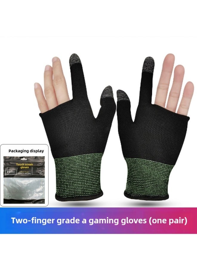 Generic Feizhi Game Finger Set Eating Chicken God Set Double Silver Cloth The Glory Of The King Peace Elite E-sports Finger Set-Product Color:Two-finger Game Version (one Pair)  - Image 1
