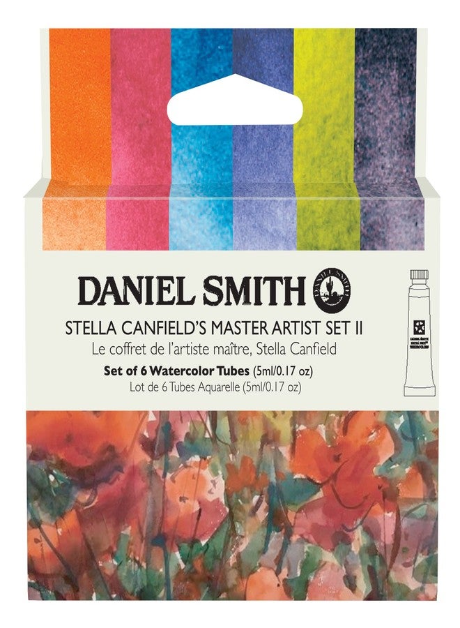 Daniel Smith Transparent Watercolor Paint, Extra Fine Stella Canfield (2), 6 Color Set, 0.16 fl oz (5 ml) (No.2), 285610409 - Image 1
