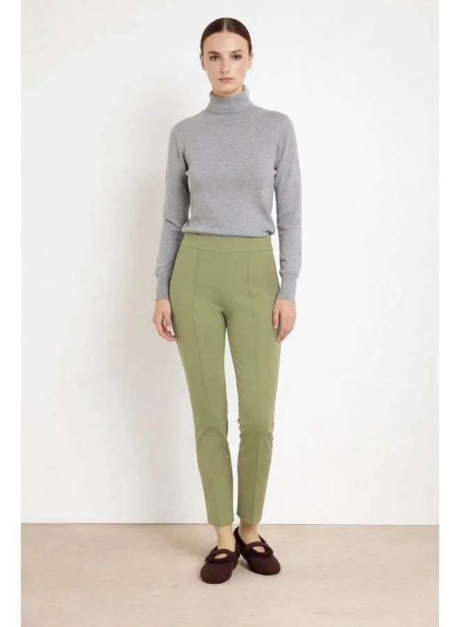 Mısırlı 1951 Green Rib Stitch Women's Pants