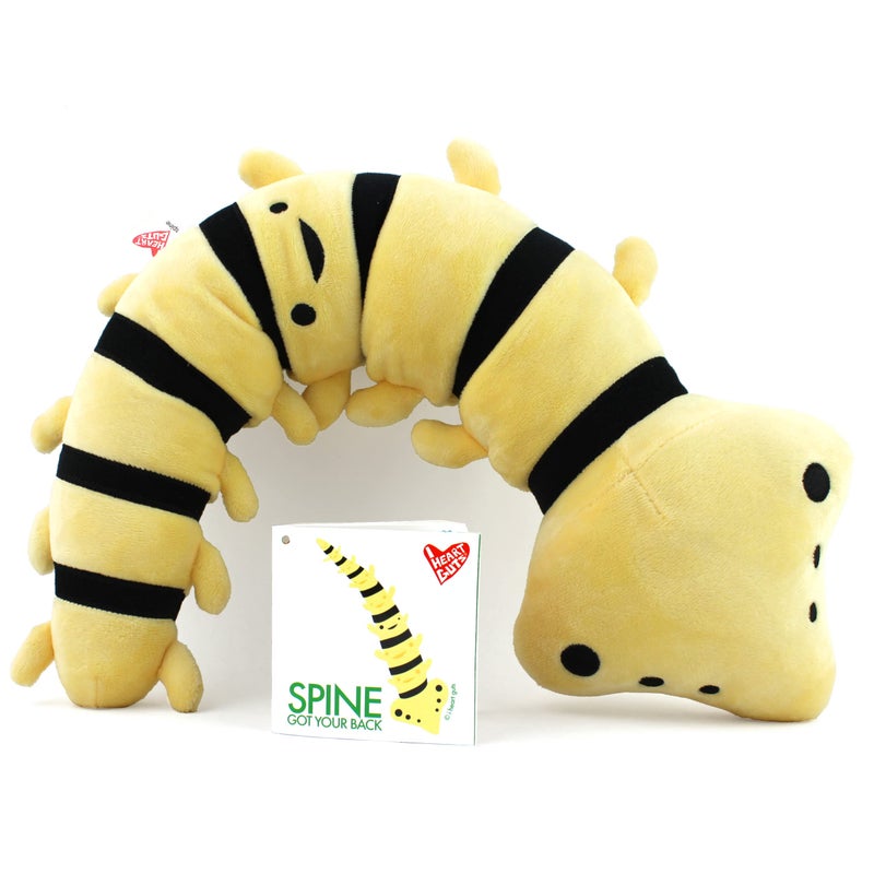 I Heart Guts Spine Plush  Got Your Back  Stuffed Flexible Backbone Vertebrae  Back Surgery Recovery Gifts Spine Surgeon Gifts for Spinal Cord Injury Scoliosis Orthopedic Doctors  Chiropractors - Image 3
