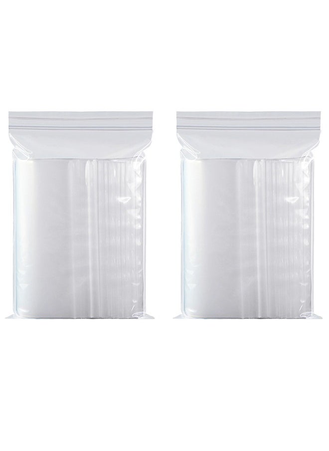 GUSGU Clear Plastic Reclosable Zip Bags 6x7cm (200 count), Poly Baggies with Resealable Zip Top Lock for Small Business Storage, Packaging & Shipping  - Image 1