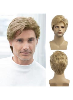 Men Wigs Short Blonde Wig Synthetic Heat Resistant Natural Halloween Cosplay Hair Wig - pzsku/ZAC79E2CF2969632A6A84Z/45/_/1721024888/e161f54f-3e41-4a0d-82f3-448a6d1cab86