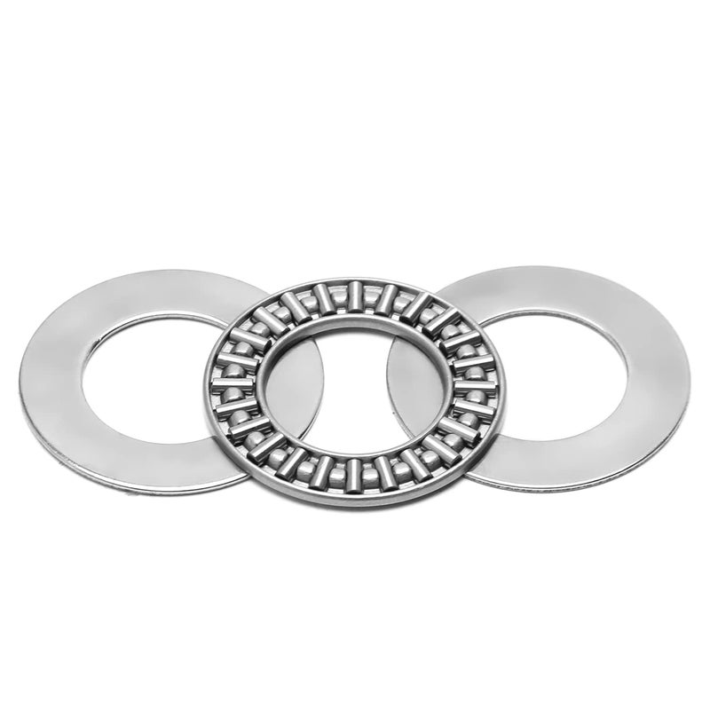 Othmro 2 Sets AXK2035 Needle Roller Bearings Thrust Bearing w 4 Washers 20mm ID 35mm OD 4mm Thk GCr15 Small Bearings for Lawn Mower Truck Power Steering - Image 4
