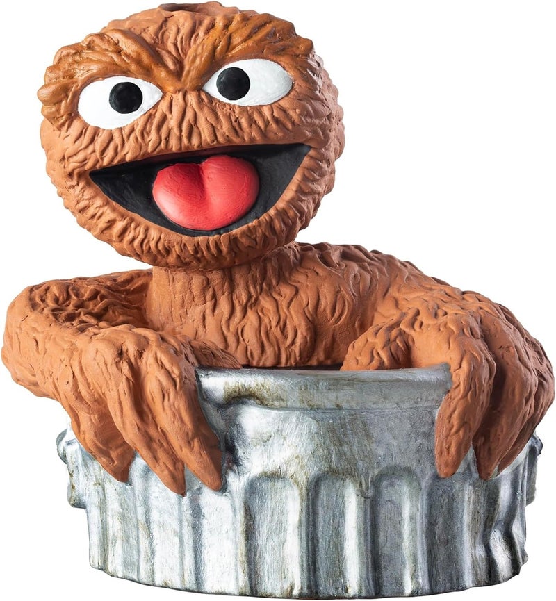 شيا وعاء زرع فخار مزخرف من Chia Pet Oscar The Grouch مع مجموعة بذور، سهل الاستخدام وممتع للنمو، هدية مبتكرة مثالية لأي مناسبة - Image 3