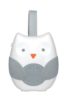 Soothing Sounds Baby Lullaby Sound Machine Speaker with 12 Customizable Timer Fun and Cute Owl Design Hanging Loop Stroller, Carrier, Crib, Car Seat Portable Travel Battery