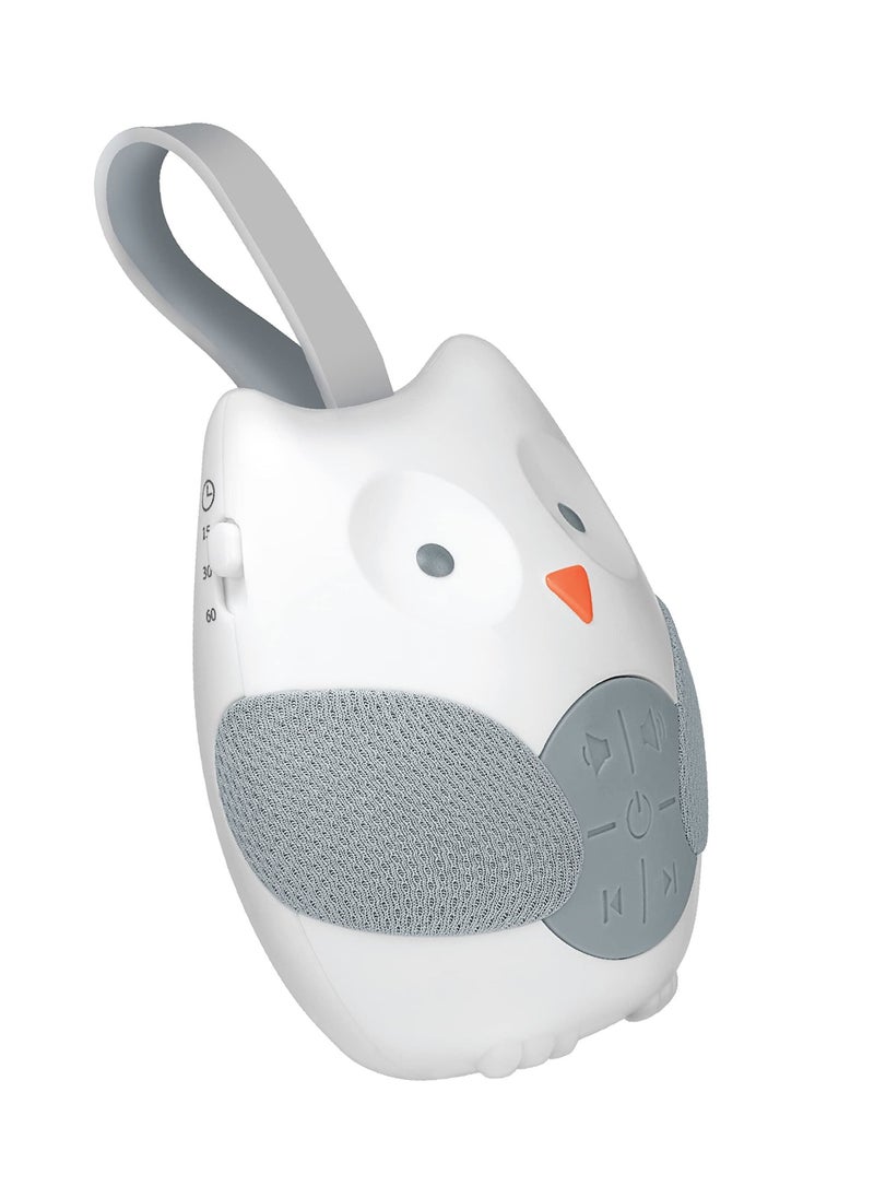 YQbest - Soothing Sounds Baby Lullaby Sound Machine Speaker with 12 Customizable Timer Fun and Cute Owl Design Hanging Loop Stroller, Carrier, Crib, Car Seat Portable Travel Battery - Image 1