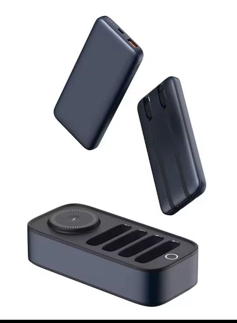 Wireless Charger Power Bank Station With 10000 MAH * 4  Electric Power Bank for Charging Mobile Phone - Image 3