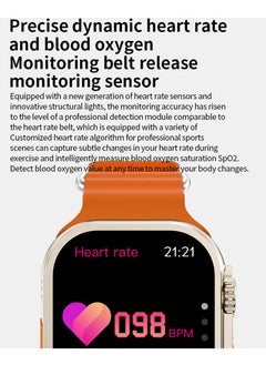 S8 Ultra S8 Ultra Max Smartwatch Series 8 Answer Call 49mm Size 2.08" Screen NFC Sports Wireless Charging Black  - Image 4