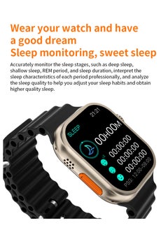 S8 Ultra S8 Ultra Max Smartwatch Series 8 Answer Call 49mm Size 2.08" Screen NFC Sports Wireless Charging Black  - Image 3