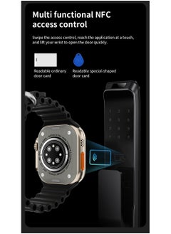 S8 Ultra S8 Ultra Max Smartwatch Series 8 Answer Call 49mm Size 2.08" Screen NFC Sports Wireless Charging Black  - Image 2