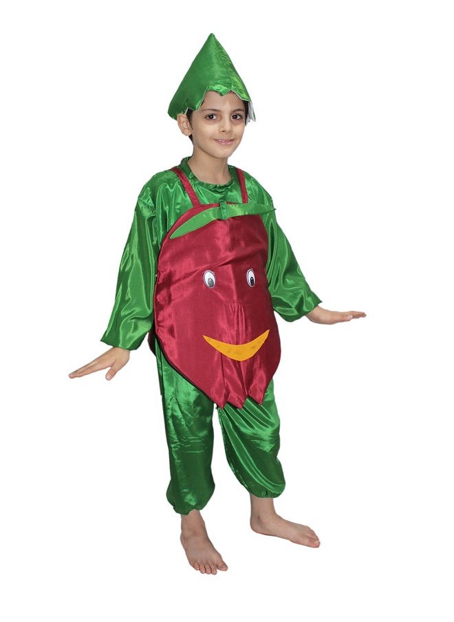Kaku Fancy Dresses Kaku Fancy Dresses Polyester Pomegranate Fruits Costume -Maroon, 3-4 Years, for Boys & Girls  - Image 2
