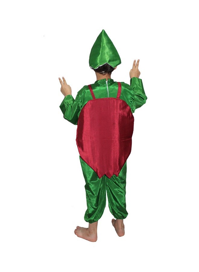 Kaku Fancy Dresses Kaku Fancy Dresses Polyester Pomegranate Fruits Costume -Maroon, 3-4 Years, for Boys & Girls  - Image 4