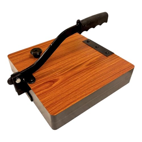 Achleshwar Wooden Manual Heavy Square Wooden Board Papad-Puri-khakhra Press Maker Plywood Machine with Iron Handle Roti Maker Press Machine with Handle for Kitchen Home (11Inch) - Image 2